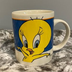 💚 LOONEY TUNES VINTAGE TWEETY BIRD TEA/COFFEE CUP/MUG